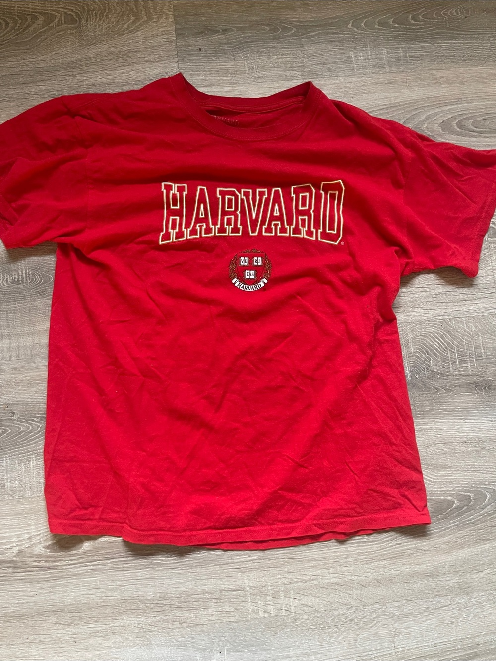 HARVARD University Red Teeshirt 100% Cotton